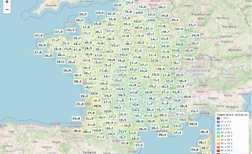 Situation météorologique actuelle en France
