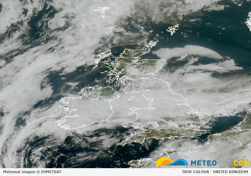 Latest Meteosat image over the United Kingdom