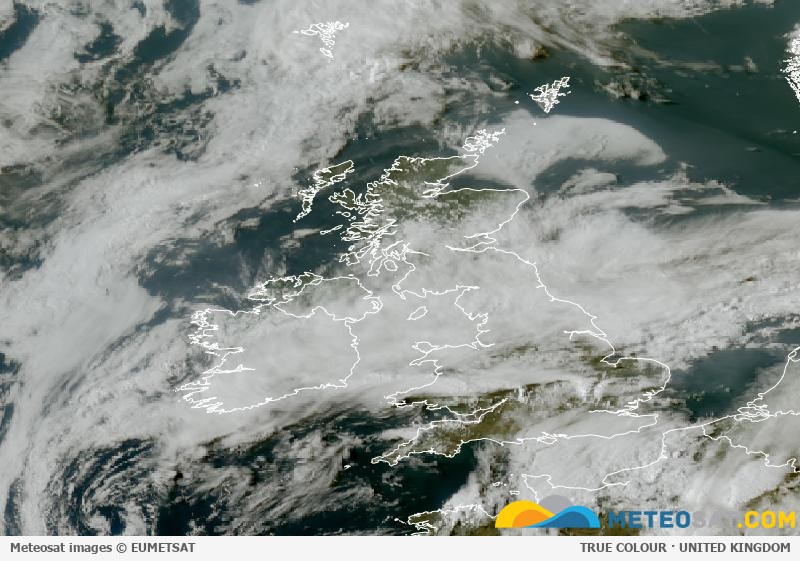 Latest Meteosat image over the United Kingdom
